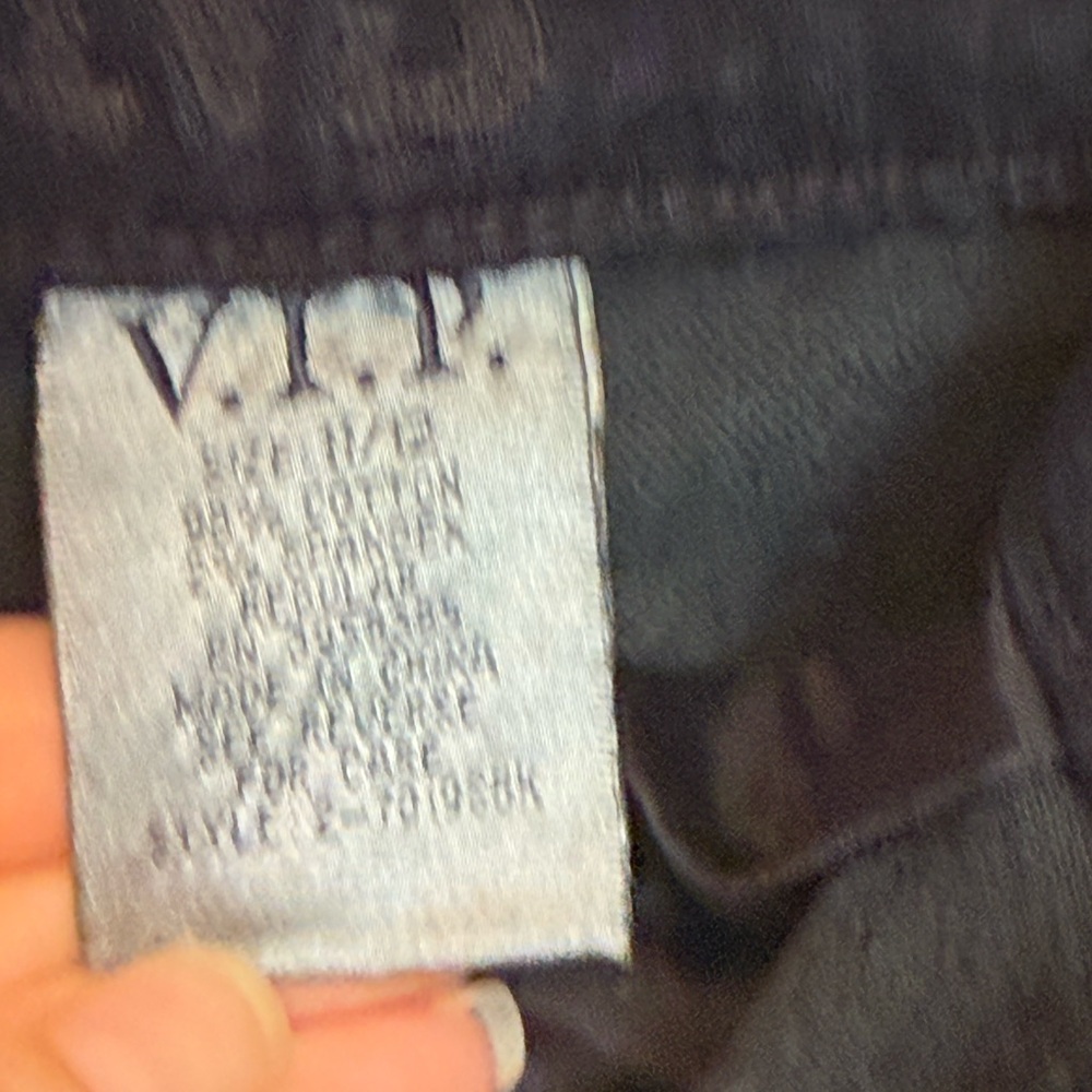 VIP Black Ripped Denim with Silver Button - Picture 4 of 8
